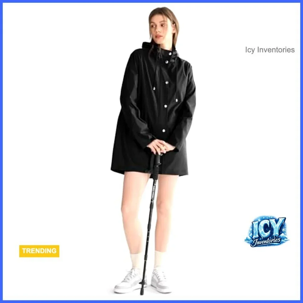 Lightweight Waterproof Rain Jacket Women Packable Hooded Windbreaker